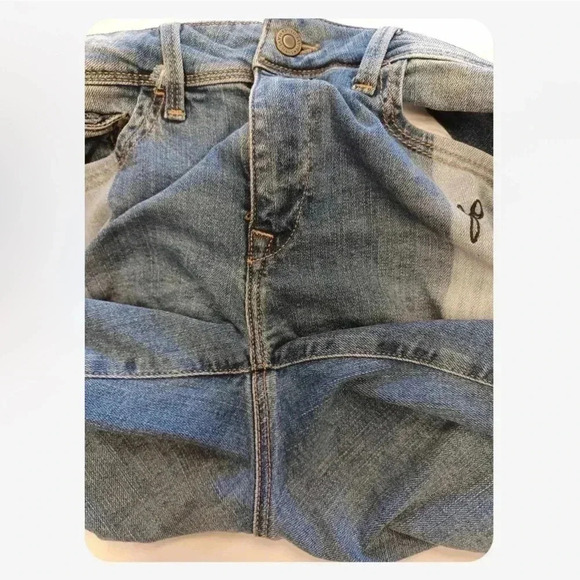 Mavi Tess High Rise Skinny Embroidery Raw Hem Jeans  Size 25 - Picture 4 of 13